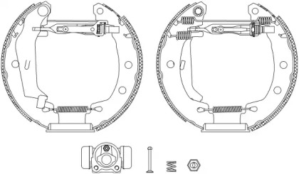 Комлект тормозных накладок HELLA 8DB 355 004-261