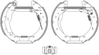 Комлект тормозных накладок HELLA 8DB 355 004-321