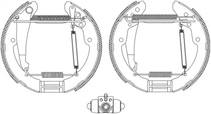 Комлект тормозных накладок HELLA 8DB 355 004-721