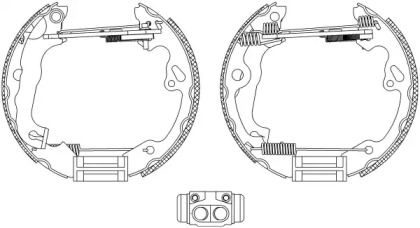 Комлект тормозных накладок HELLA 8DB 355 005-231