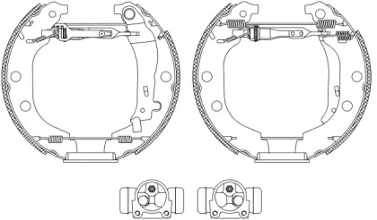 Комплект тормозных колодок HELLA 8DB 355 004-361