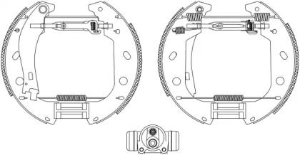 Комлект тормозных накладок HELLA 8DB 355 004-471