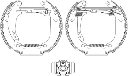 Комлект тормозных накладок HELLA 8DB 355 004-531