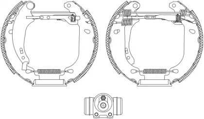 Комлект тормозных накладок HELLA 8DB 355 004-511