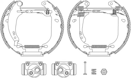 Комлект тормозных накладок HELLA 8DB 355 004-641