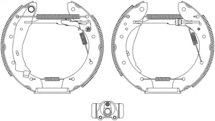 Комлект тормозных накладок HELLA 8DB 355 004-501