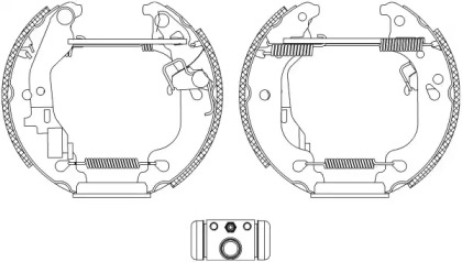 Комлект тормозных накладок HELLA 8DB 355 004-751