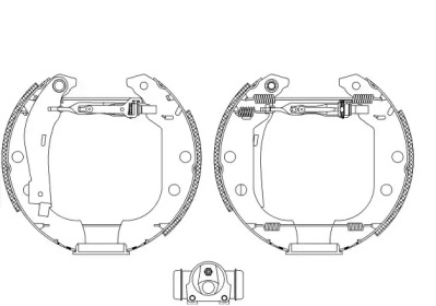 Комлект тормозных накладок HELLA 8DB 355 004-541