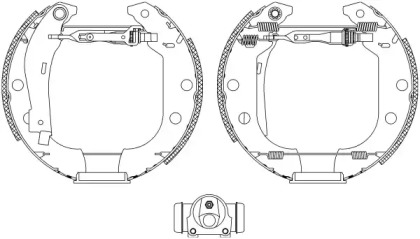 Комлект тормозных накладок HELLA 8DB 355 004-591