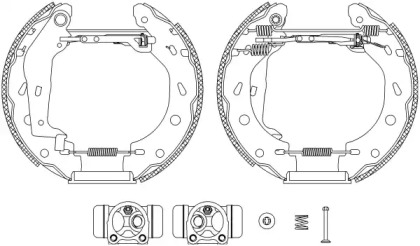 Комлект тормозных накладок HELLA 8DB 355 004-941