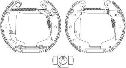 Комлект тормозных накладок HELLA 8DB 355 005-211