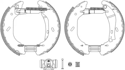 Комлект тормозных накладок HELLA 8DB 355 005-071