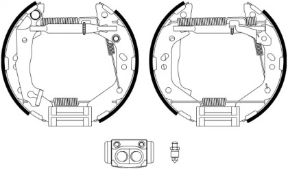 Комлект тормозных накладок HELLA 8DB 355 022-781