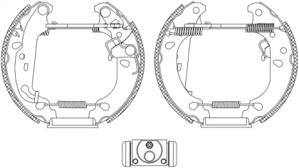 Комлект тормозных накладок HELLA 8DB 355 004-811