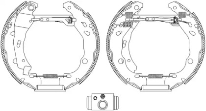 Комлект тормозных накладок HELLA 8DB 355 004-901