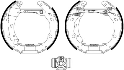 Комлект тормозных накладок HELLA 8DB 355 022-601