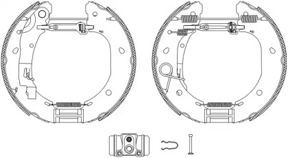 Комлект тормозных накладок HELLA 8DB 355 005-091