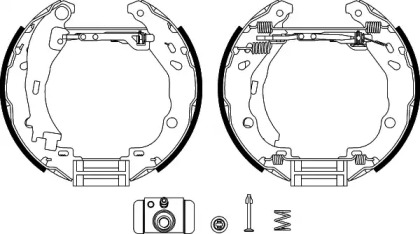 Комлект тормозных накладок HELLA 8DB 355 004-911