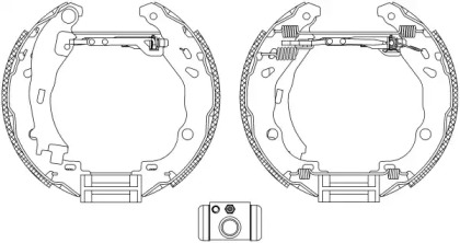 Комлект тормозных накладок HELLA 8DB 355 004-921