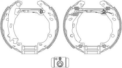 Комлект тормозных накладок HELLA 8DB 355 005-111