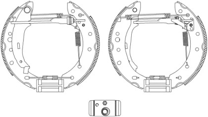 Комлект тормозных накладок HELLA 8DB 355 005-121