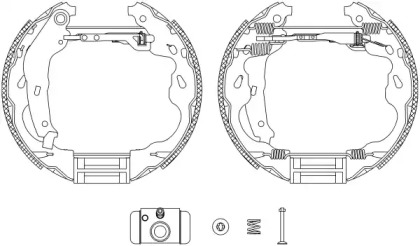 Комлект тормозных накладок HELLA 8DB 355 004-931