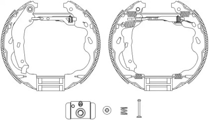 Комлект тормозных накладок HELLA 8DB 355 004-991