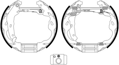 Комлект тормозных накладок HELLA 8DB 355 022-471