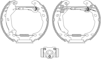 Комлект тормозных накладок HELLA 8DB 355 005-261