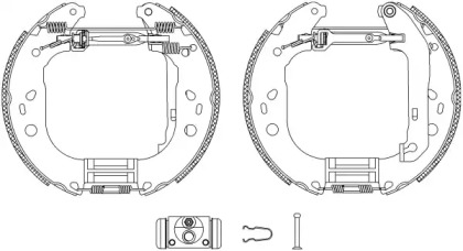 Комлект тормозных накладок HELLA 8DB 355 004-861