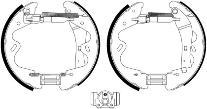 Комлект тормозных накладок HELLA 8DB 355 022-991