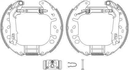 Комплект тормозных колодок HELLA 8DB 355 005-131