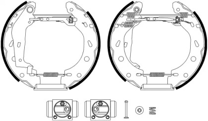 Комлект тормозных накладок HELLA 8DB 355 022-961