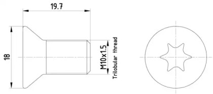 Болт HELLA 8DZ 355 209-111