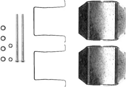 Комплектующие, колодки дискового тормоза HELLA 8DZ 355 202-751