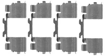 Комплектующие, колодки дискового тормоза HELLA 8DZ 355 205-111