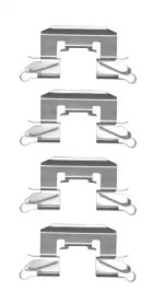 Комплектующие, колодки дискового тормоза HELLA 8DZ 355 204-691