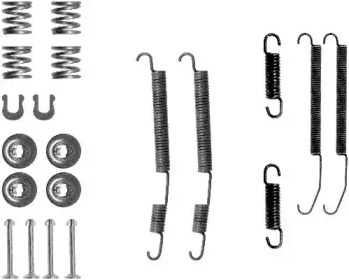 Комплектующие, тормозная колодка HELLA 8DZ 355 201-071