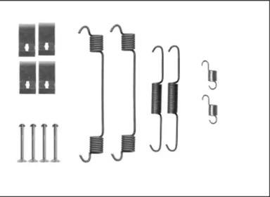 Комплектующие, тормозная колодка HELLA 8DZ 355 206-101