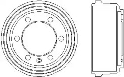 Тормозный барабан HELLA 8DT 355 300-091