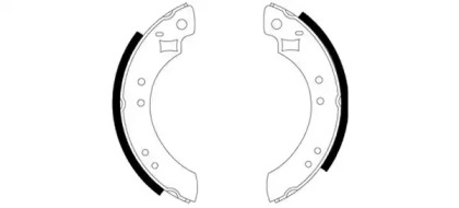 Комлект тормозных накладок HELLA 8DB 355 000-101