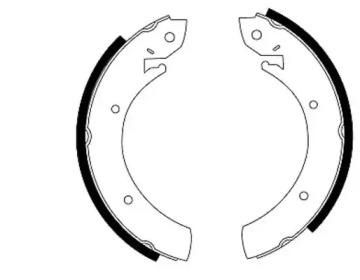 Комлект тормозных накладок HELLA 8DB 355 000-551