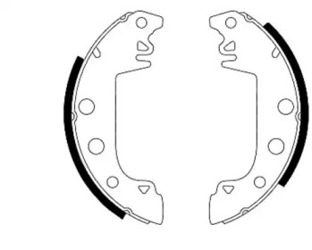 Комлект тормозных накладок HELLA 8DB 355 000-031