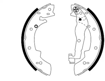 Комлект тормозных накладок HELLA 8DB 355 001-991