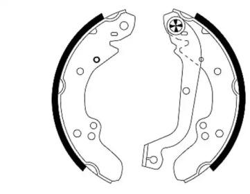 Комлект тормозных накладок HELLA 8DB 355 000-641