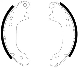 Комлект тормозных накладок HELLA 8DB 355 002-001