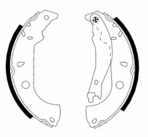 Комлект тормозных накладок HELLA 8DB 355 001-021