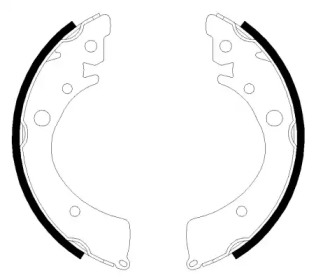 Комлект тормозных накладок HELLA 8DB 355 001-651