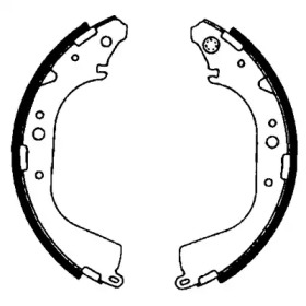 Комлект тормозных накладок HELLA 8DB 355 000-231