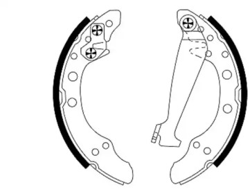 Комлект тормозных накладок HELLA 8DB 355 001-311